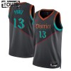 Dječji NBA Dres Washington Wizards Poole Jordan Nike 2023-24 City Edition Crno Swingman